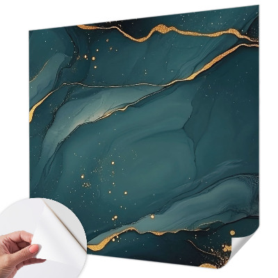 3D-Fototapete fürs Wohnzimmer Dunkelblaue Abstraktion