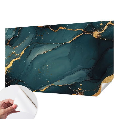 3D-Fototapete fürs Wohnzimmer Dunkelblaue Abstraktion