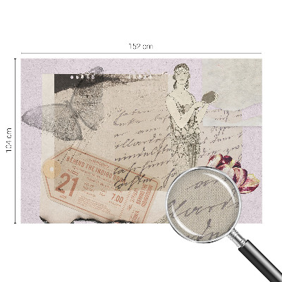 Vintage tapete Nostalgische Collage