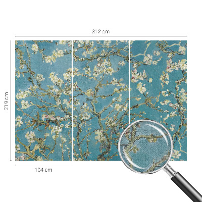 Motivtapete fürs Wohnzimmer Blühende Zweige