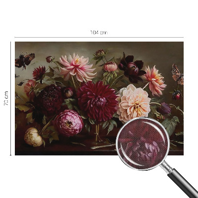 Selbstklebende Fototapete fürs Wohnzimmer Blumenpracht