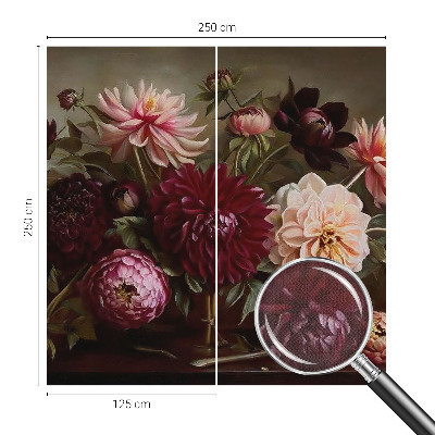 Selbstklebende Fototapete fürs Wohnzimmer Blumenpracht