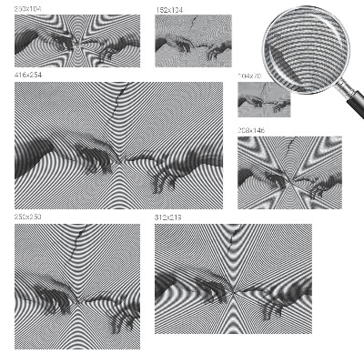 3D-Fototapete Hypnotische Hände