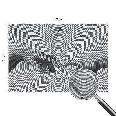 3D-Fototapete Hypnotische Hände