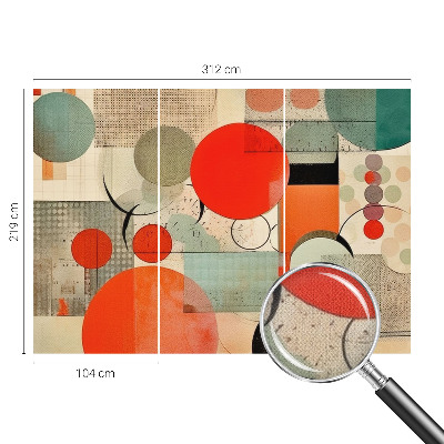 3D-Fototapete fürs Schlafzimmer Farbenfrohe Abstraktion