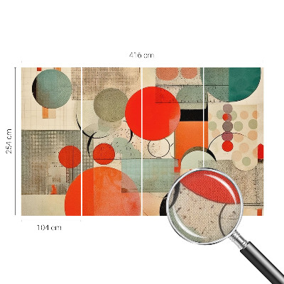 3D-Fototapete fürs Schlafzimmer Farbenfrohe Abstraktion