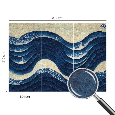 Hochwertige Bildtapete Ozeanische Formen