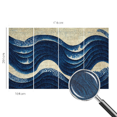 Hochwertige Bildtapete Ozeanische Formen