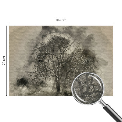 Vintage tapete Mysteriöse Bäume