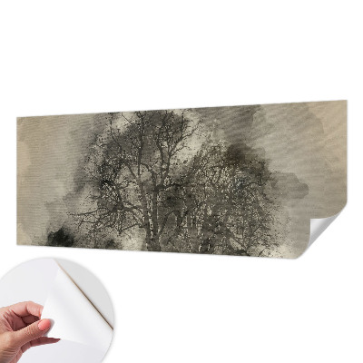 Vintage tapete Mysteriöse Bäume