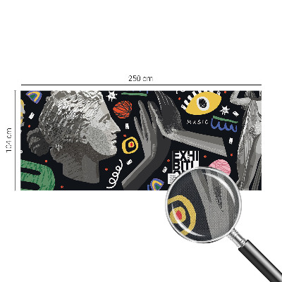 Selbstklebende Fototapete für die Wand Eine farbenfrohe Ausstellung