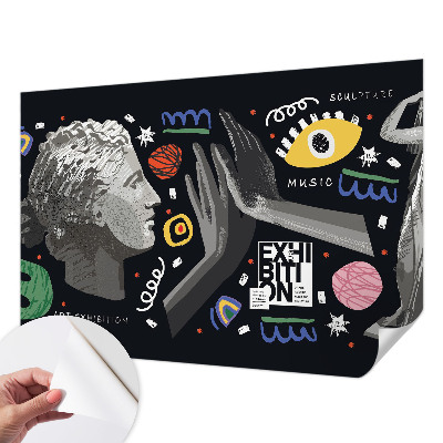 Selbstklebende Fototapete für die Wand Eine farbenfrohe Ausstellung