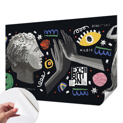 Selbstklebende Fototapete für die Wand Eine farbenfrohe Ausstellung