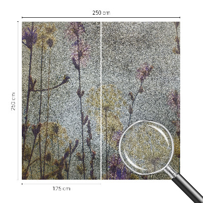 Selbstklebende Fototapete fürs Schlafzimmer Wildblumen