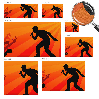 3D-Fototapete Rhythmische Szene