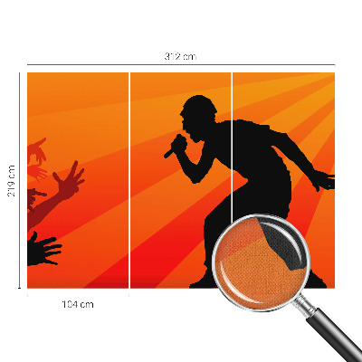 3D-Fototapete Rhythmische Szene