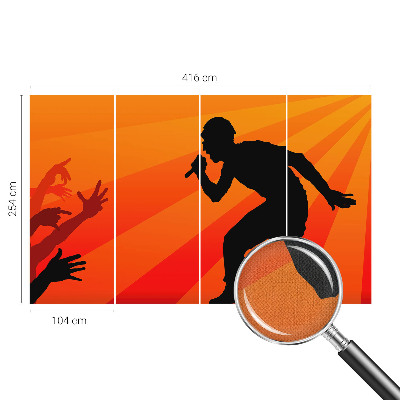 3D-Fototapete Rhythmische Szene