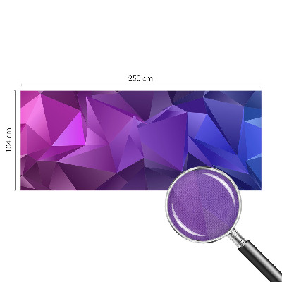 3D-Fototapete fürs Wohnzimmer Lila Dreiecke