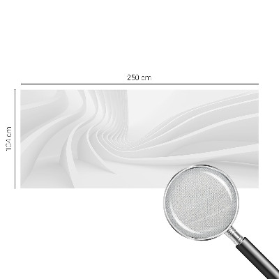 3D-Fototapete fürs Schlafzimmer Wellenlinien