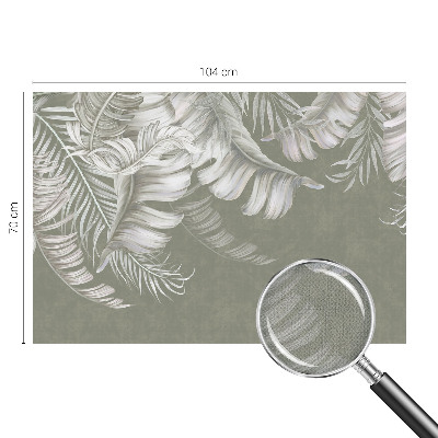 Moderne Fototapete nach Maß Zarte Blätter