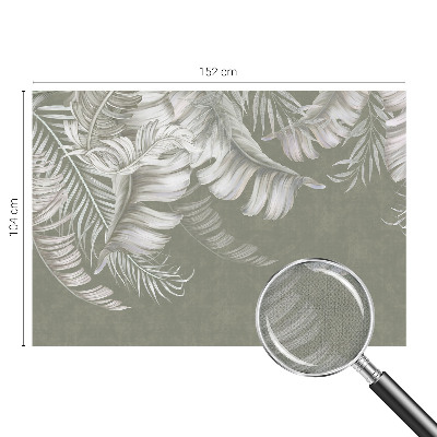 Moderne Fototapete nach Maß Zarte Blätter