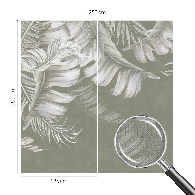 Moderne Fototapete nach Maß Zarte Blätter