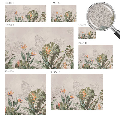 Hochwertige Bildtapete Tropische Blumen