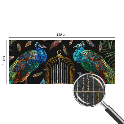 Selbstklebende Fototapete für die Wand Pfauenbild