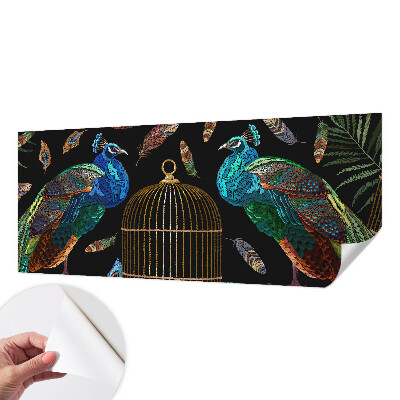 Selbstklebende Fototapete für die Wand Pfauenbild