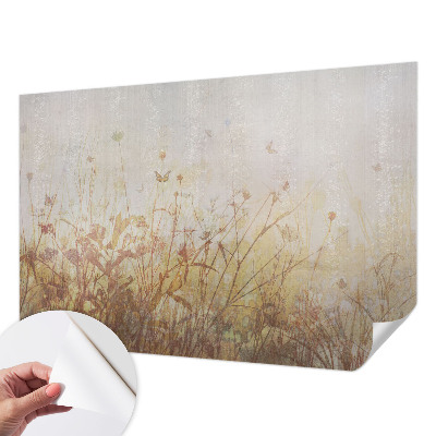 Selbstklebende Fototapete fürs Wohnzimmer Harmonie der Wiese