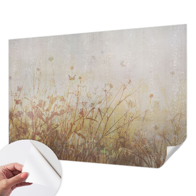 Selbstklebende Fototapete fürs Wohnzimmer Harmonie der Wiese