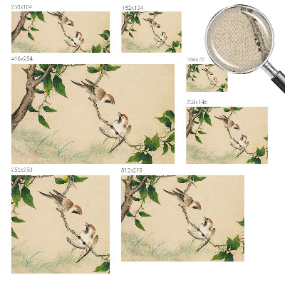 Moderne Fototapete nach Maß Klassisches Duo