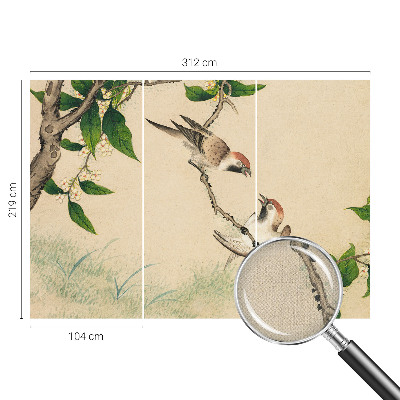 Moderne Fototapete nach Maß Klassisches Duo