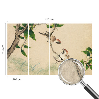 Moderne Fototapete nach Maß Klassisches Duo