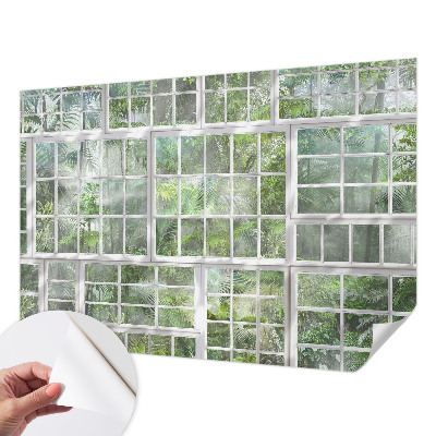 Hochwertige Bildtapete Grüner Wald