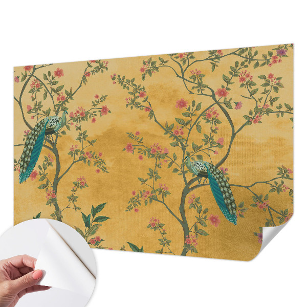 Selbstklebende Fototapete Pfauenbäume