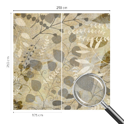 Selbstklebende Fototapete für die Wand Zweigblätter