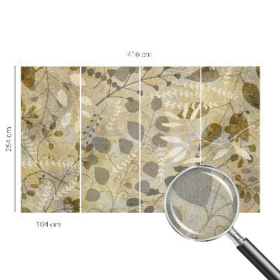 Selbstklebende Fototapete für die Wand Zweigblätter