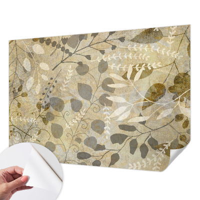 Selbstklebende Fototapete für die Wand Zweigblätter