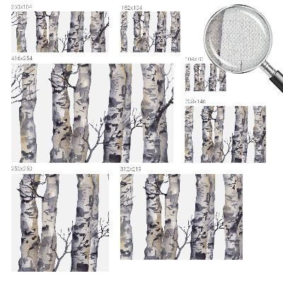 Selbstklebende Fototapete fürs Wohnzimmer Espenwald