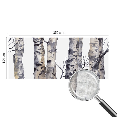 Selbstklebende Fototapete fürs Wohnzimmer Espenwald