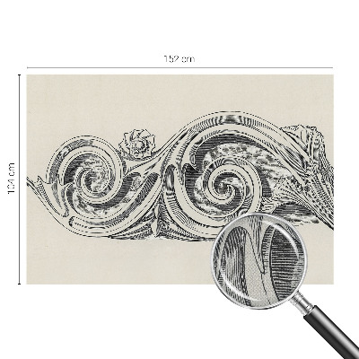 Selbstklebende Fototapete fürs Kinderzimmer Pflanzenornament