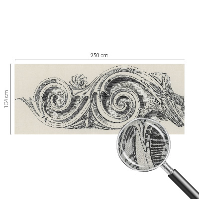 Selbstklebende Fototapete fürs Kinderzimmer Pflanzenornament