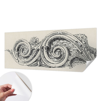 Selbstklebende Fototapete fürs Kinderzimmer Pflanzenornament