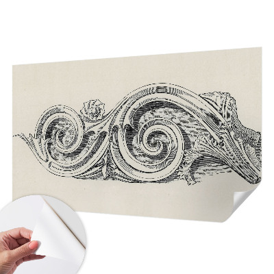 Selbstklebende Fototapete fürs Kinderzimmer Pflanzenornament