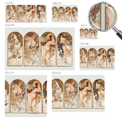 3D-Fototapete fürs Schlafzimmer Poren bei Frauen