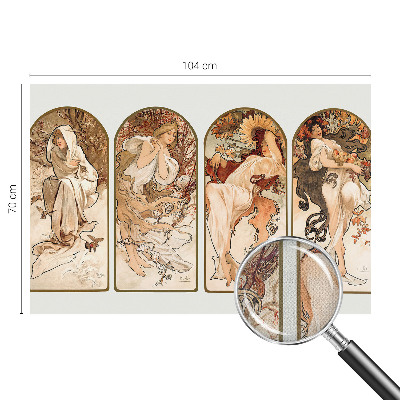 3D-Fototapete fürs Schlafzimmer Poren bei Frauen