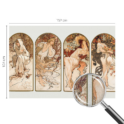 3D-Fototapete fürs Schlafzimmer Poren bei Frauen