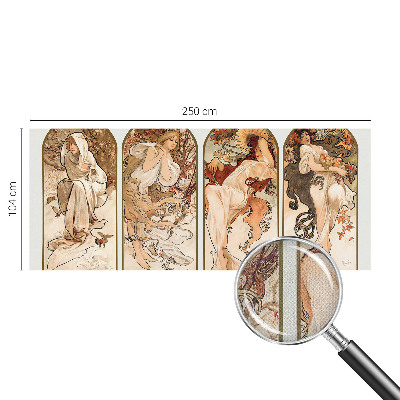 3D-Fototapete fürs Schlafzimmer Poren bei Frauen