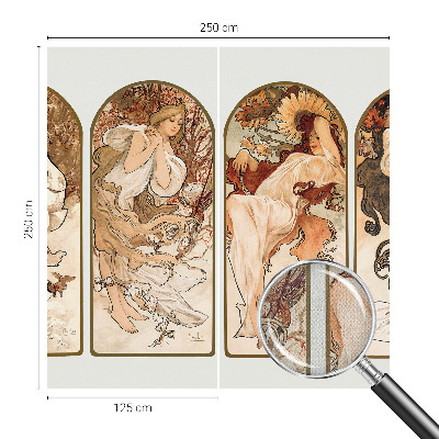 3D-Fototapete fürs Schlafzimmer Poren bei Frauen